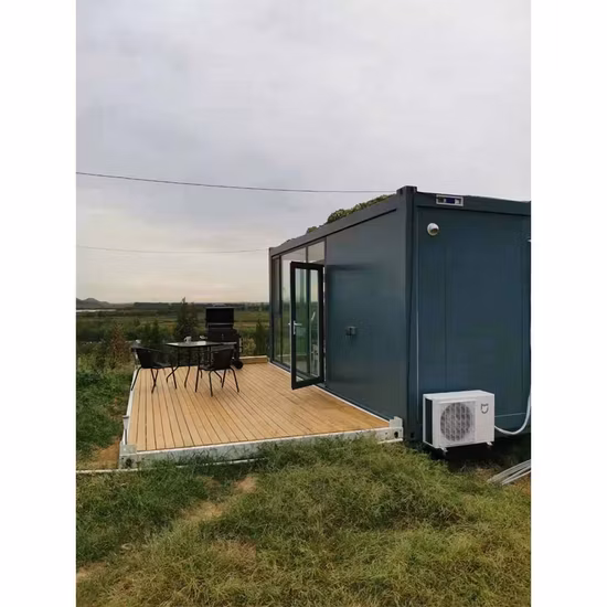 China 20 / 40FT Estructura de acero modular prefabricada expandible Casa pequeña portátil Construcción de caravanas Villa Camp House Prefab Mobile Shipping Container House