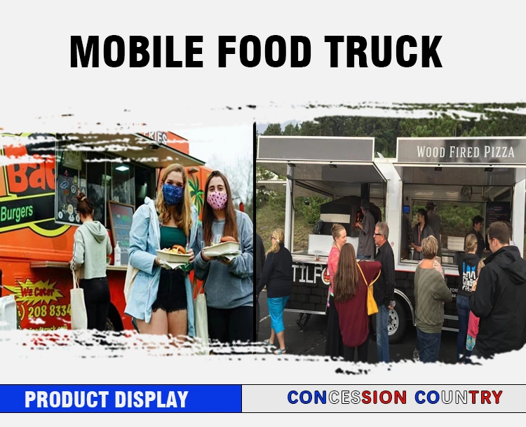 Retro Electric Food Truck Street Drivable Food Trailer Truck Car for Retail Shop on Street