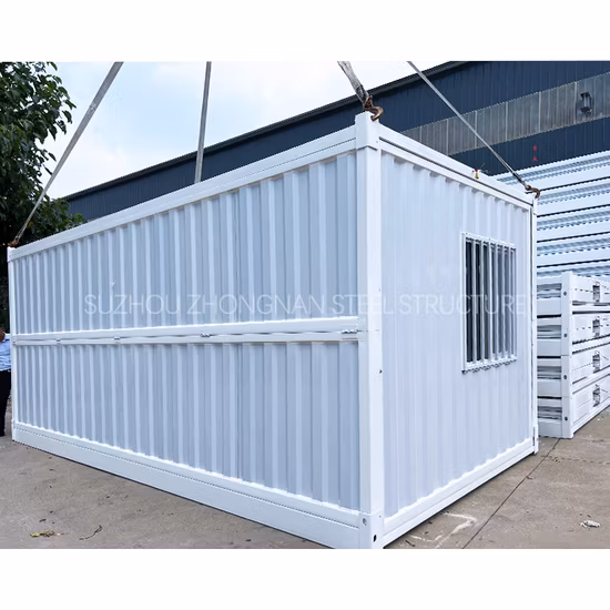 New Tiny Light Steel 20FT Corrugated Folding Container House Complete Prefabricated