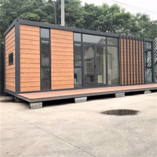 New Design Luxury Expandable Container House Prefab Container Shop with Balcony for Wholesale