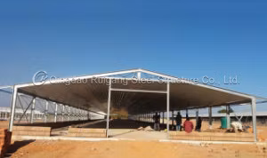 Prefabricados/prefabricados con estructura metálica galvanizada Panel sándwich Granja avícola Construcción Estructura de acero Cobertizo Gallinero para cerdos/Vacas/Cabras/Asaderos/Criadores/Capa/Huevos