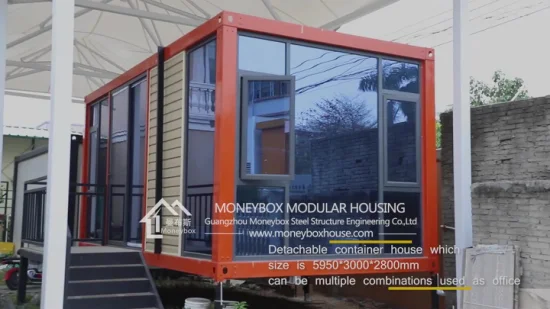 2022 20FT Modular Lujo Prefabricado Desmontable Diminuto Movible Móvil Moderno Rápido Ensamblar Desmantelado Vida Portátil Acero Prefabricado Contenedor Casa