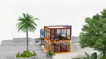 Calidad de la casa modular Habitalbe de la oficina del contenedor Flack Pack resistente a la corrosión del fuego sísmico