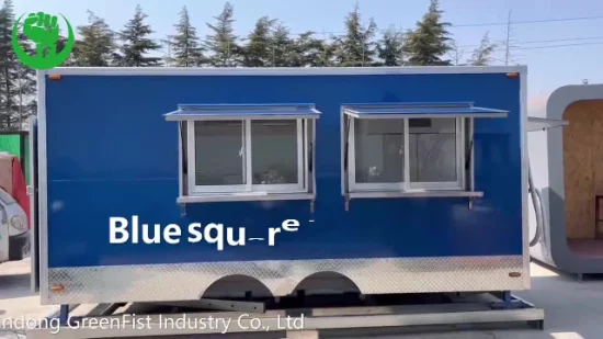 Hermosa China Mobile Food Van Trailer Mini Style of Street Breakfast Shop para la venta