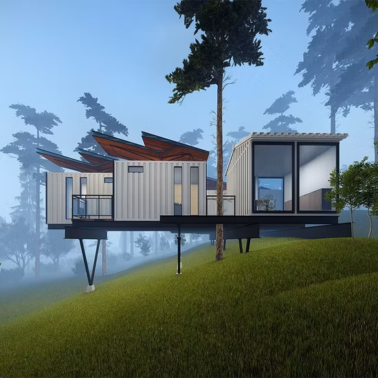 Casa prefabricada de alta resistencia profesional del envase del campo del sitio de construcción